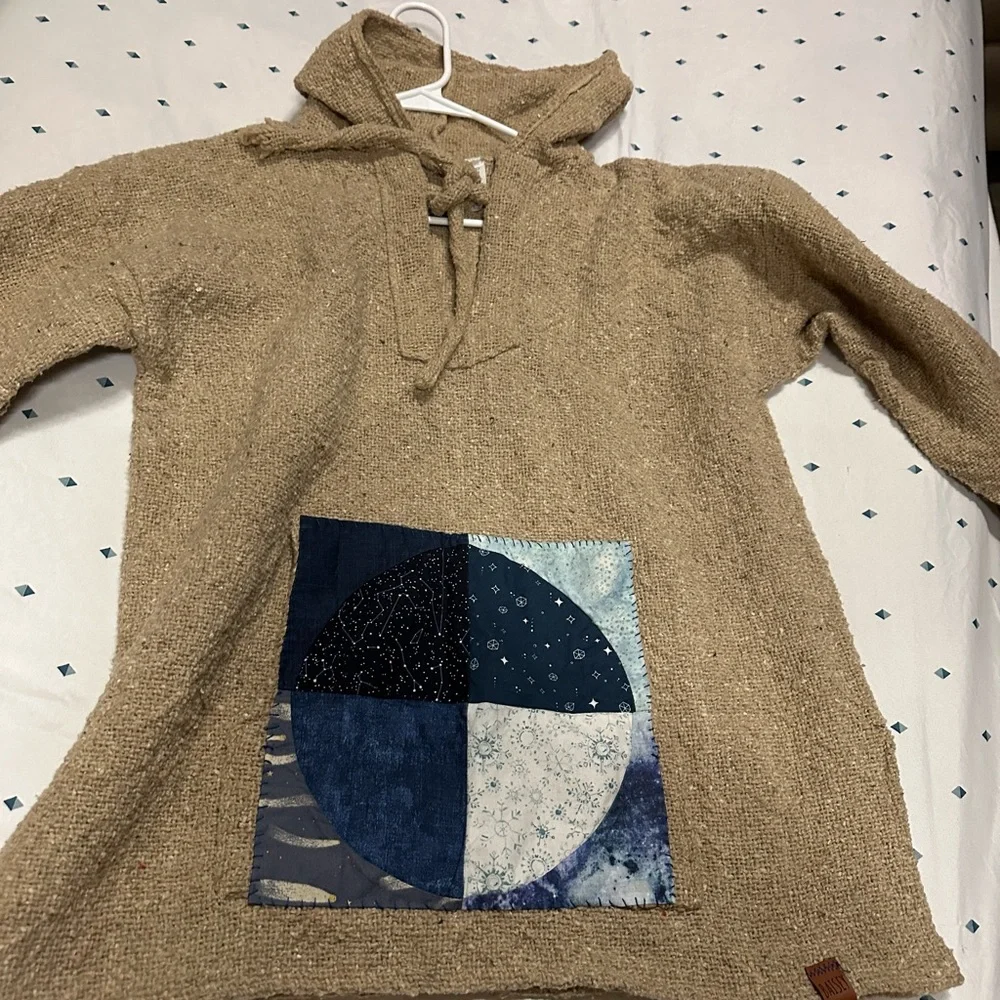 Hand Woven Hoody Size XL - Picture 2 of 7